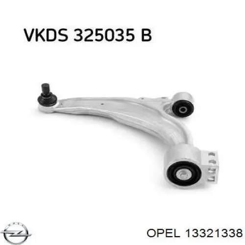 Купити 13321338 Opel Лівий важіль передній нижній підвіски