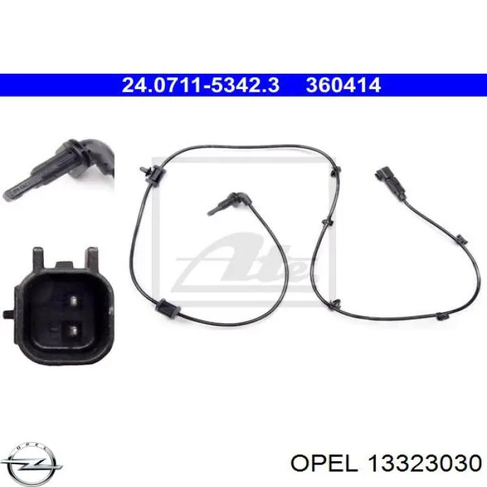 Датчик АБС (ABS) задній General Motors 13323030 ціна, від 19.42 USD