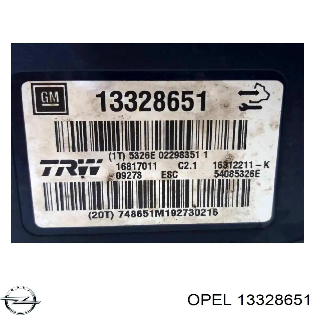 Блок АБС гідравлічний Opel 13328651 ціна, від 28.09 USD