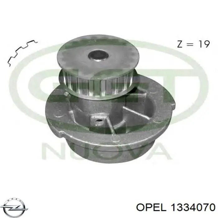 Купити 1334070 Opel Насос охолоджуючої рідини