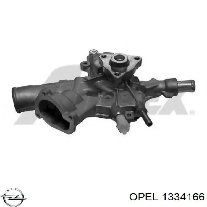 1334166 Opel помпа водяна, (насос охолодження)