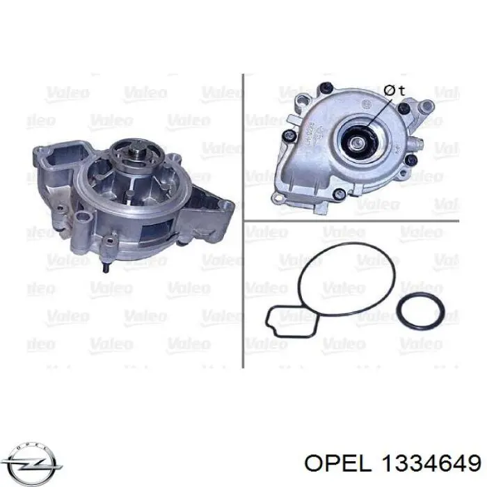 Купити 1334649 Opel Насос охолоджуючої рідини