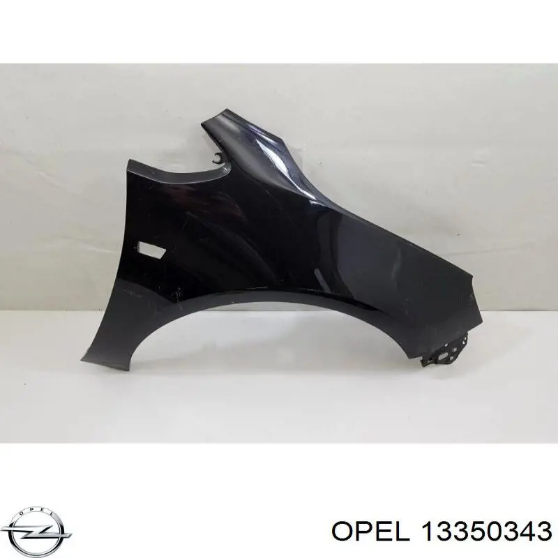 Крило переднє праве Opel 13350343 ціна, від 218.29 USD