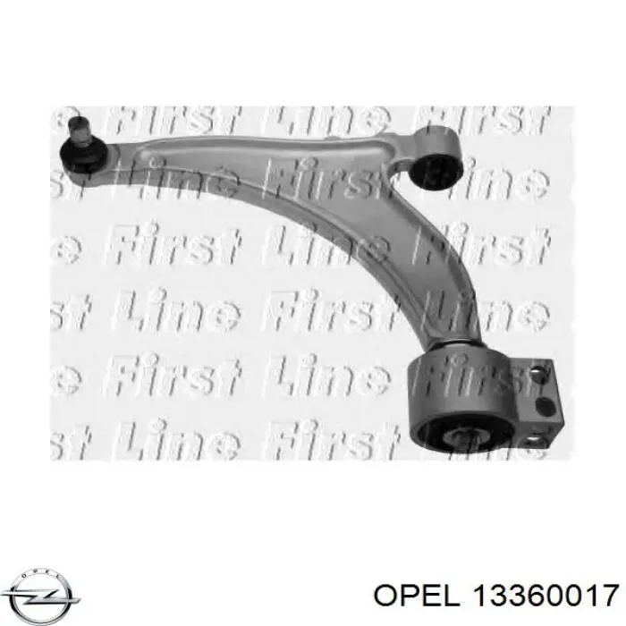 Важіль передній лівий Opel 13360017 ціна, від 142.14 USD