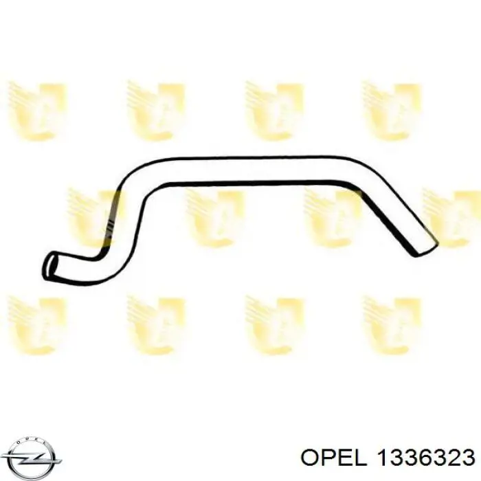 Глушник, задня частина 1336323 Opel