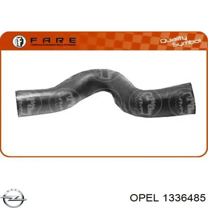 Шланг/патрубок радіатора охолодження, верхній Opel 1336485 ціна, від 8.14 USD