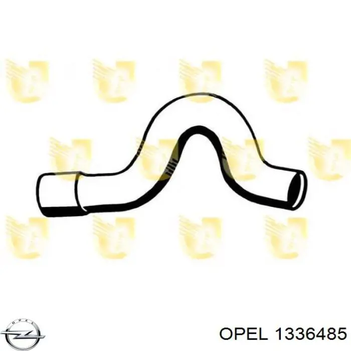 1336485 Opel Патрубок системи охолодження