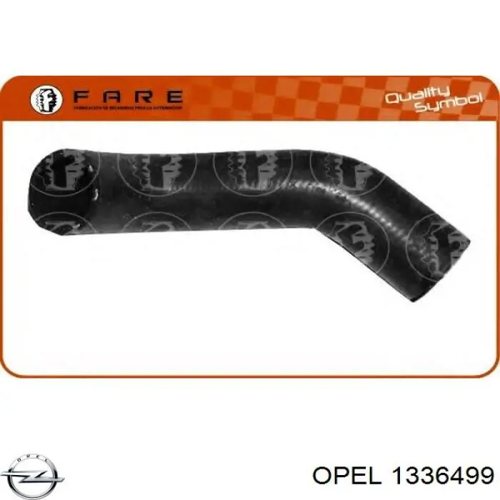 1336499 Opel шланг/патрубок радіатора охолодження, верхній