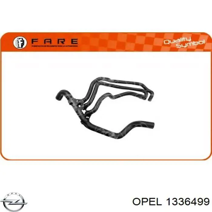 1336499 Opel Патрубок системи охолодження