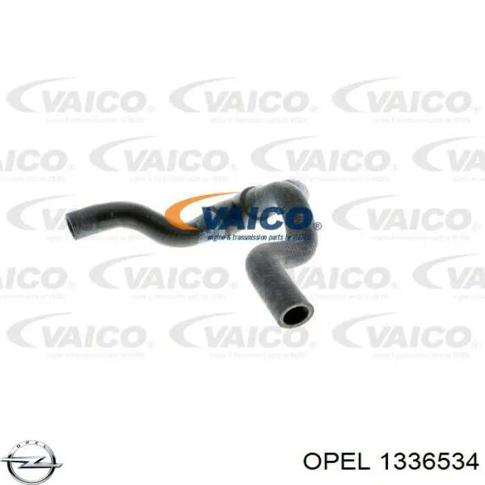 1336534 Opel Шланг розширювального бачка, верхній