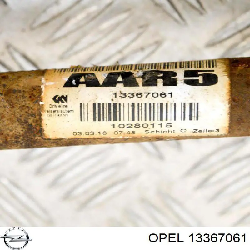 Привід передній лівий Opel 13367061 ціна, від 67.75 USD