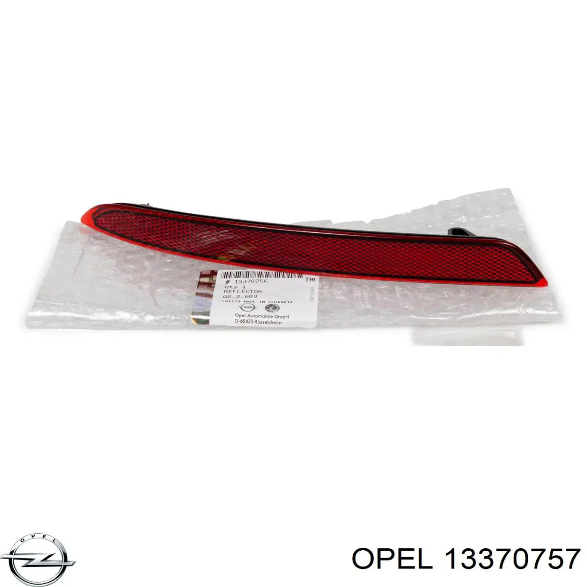 Правий катафот заднього бампера Opel 13370757 ціна, від 19.41 USD