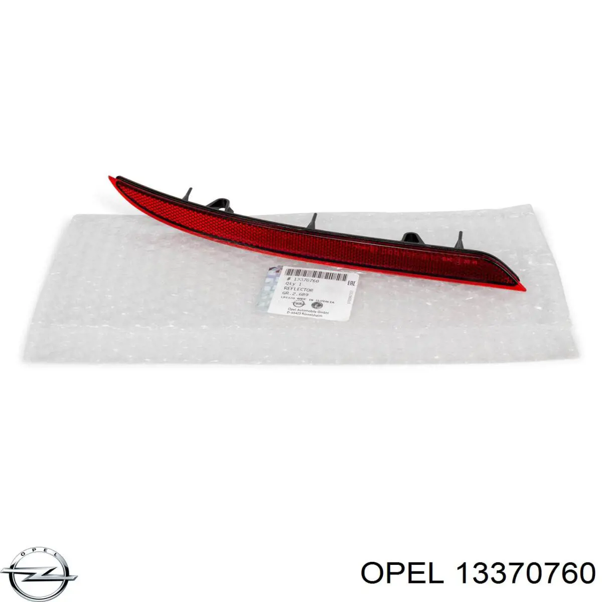 Купити 1456010 Opel Правий катафот бампера
