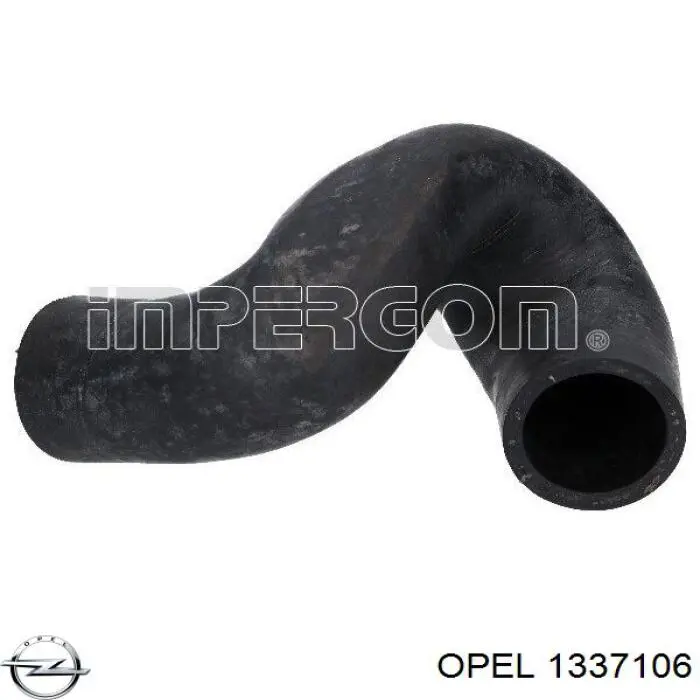 1337106 Opel шланг/патрубок радіатора охолодження, верхній