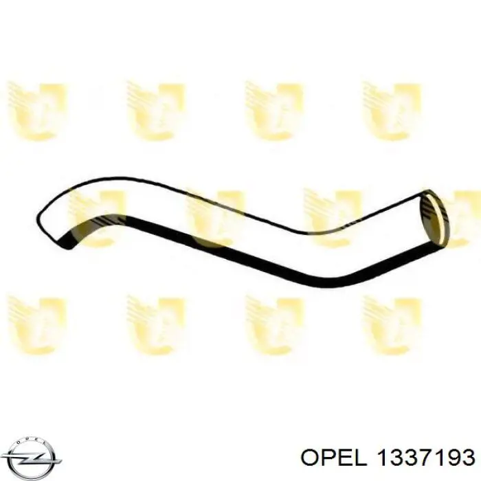 Шланг/патрубок радіатора охолодження, нижній Opel 90444477