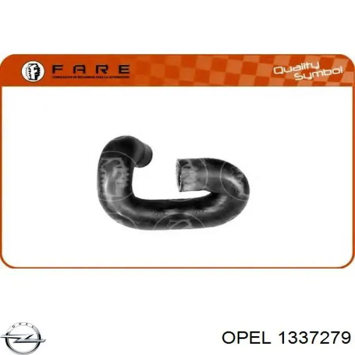 Шланг/патрубок радіатора охолодження, верхній Opel 1337279 ціна, від 9.13 USD