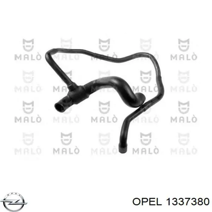 Шланг/патрубок радіатора охолодження, нижній 1337380 Opel