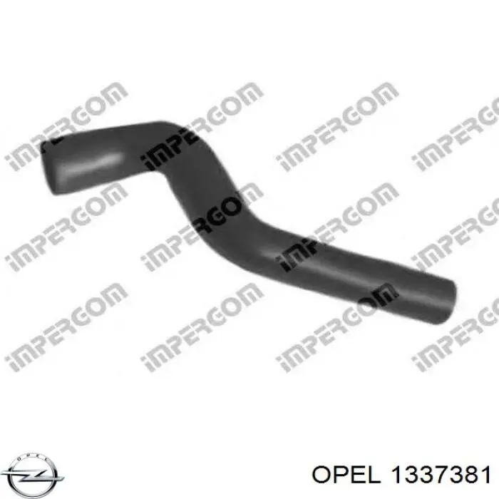 Шланг/патрубок радіатора охолодження, верхній 90570023 Opel