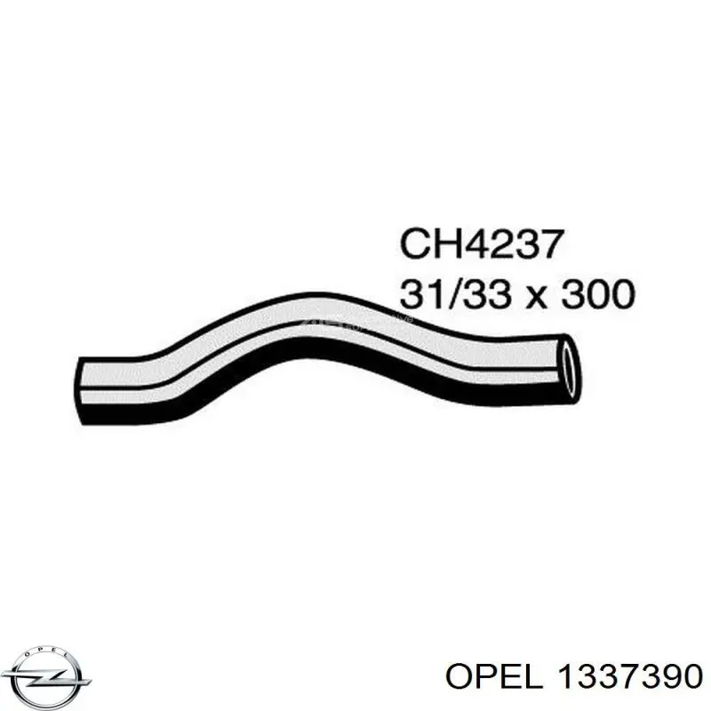 1337390 Opel шланг/патрубок радіатора охолодження, верхній