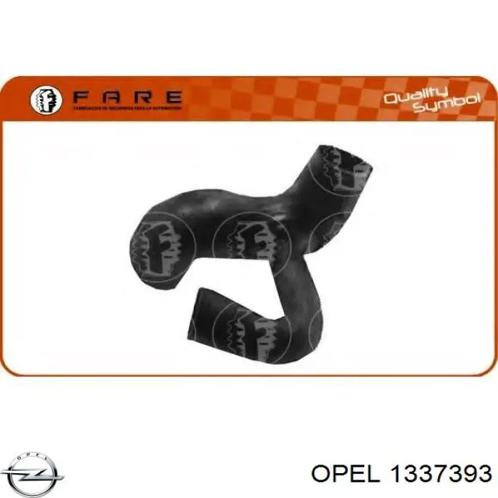 1337393 Opel шланг/патрубок системи охолодження