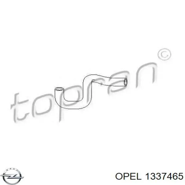 1337465 Opel шланг (патрубок термостата)
