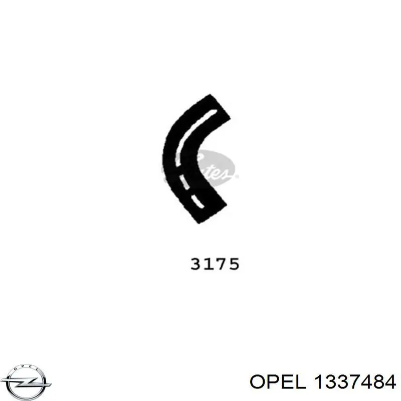 90573847 Opel Патрубок системи охолодження