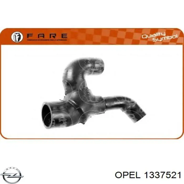1337521 Opel шланг/патрубок водяного насосу, приймальний