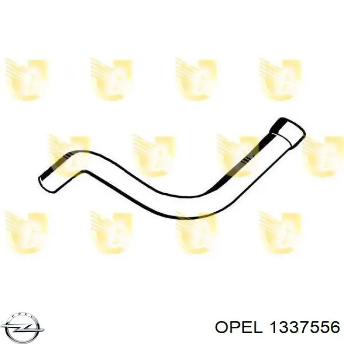 Купити 1337556 Opel Шланг/патрубок радіатора охолодження, нижній