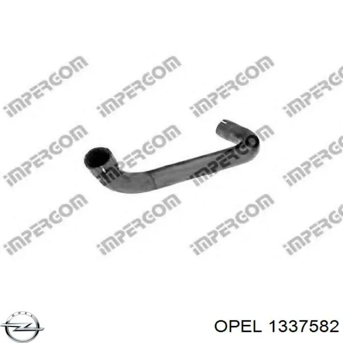 Шланг/патрубок радіатора охолодження, верхній 9129412 Opel