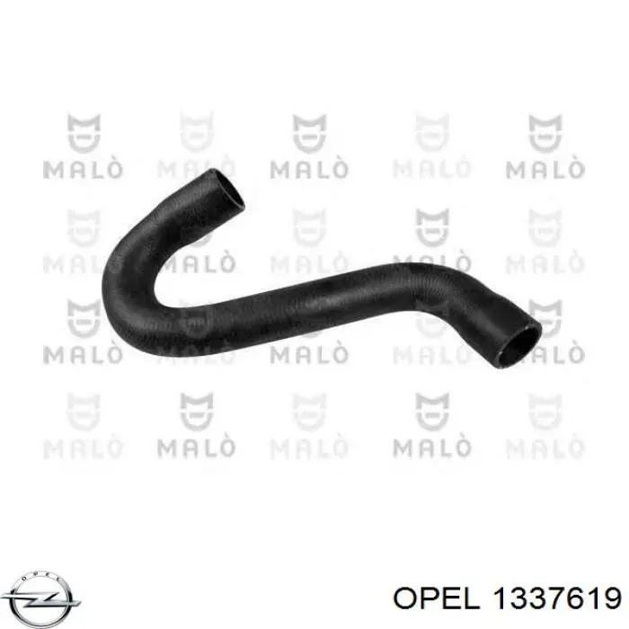 Купити 1337619 Opel Шланг/патрубок радіатора охолодження, верхній