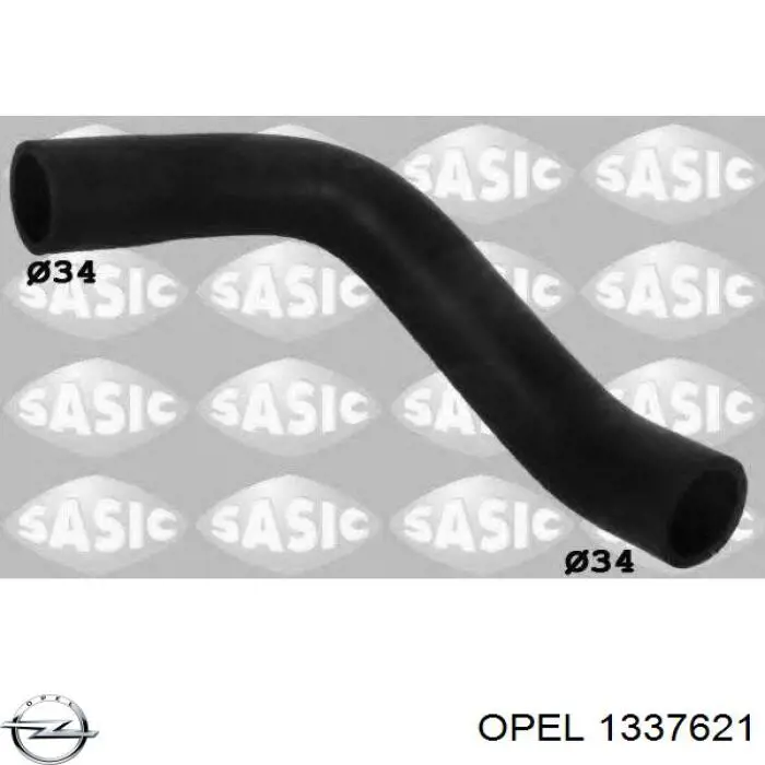 Шланг/патрубок радіатора охолодження, нижній Opel 1337621 ціна, від 5.64 USD