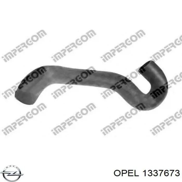 Шланг/патрубок радіатора охолодження, верхній Opel 1337673 ціна, від 15.16 USD