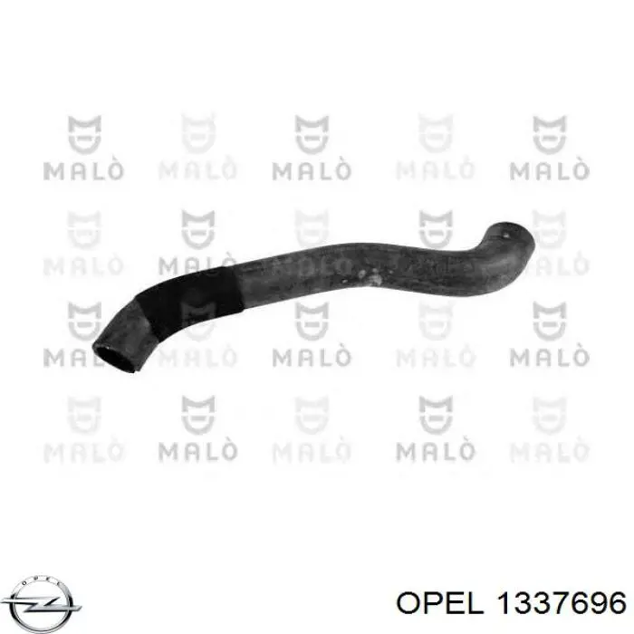 Шланг/патрубок радіатора охолодження, верхній Opel 1337696 ціна, від 8.62 USD