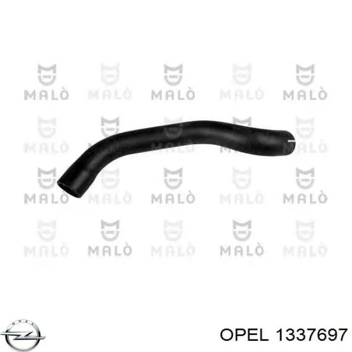Купити 1337697 Opel Шланг/патрубок радіатора охолодження, верхній