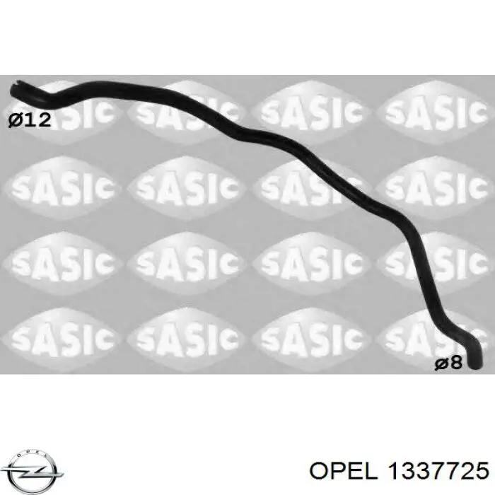 Купити 1337725 Opel Шланг/патрубок радіатора охолодження, верхній