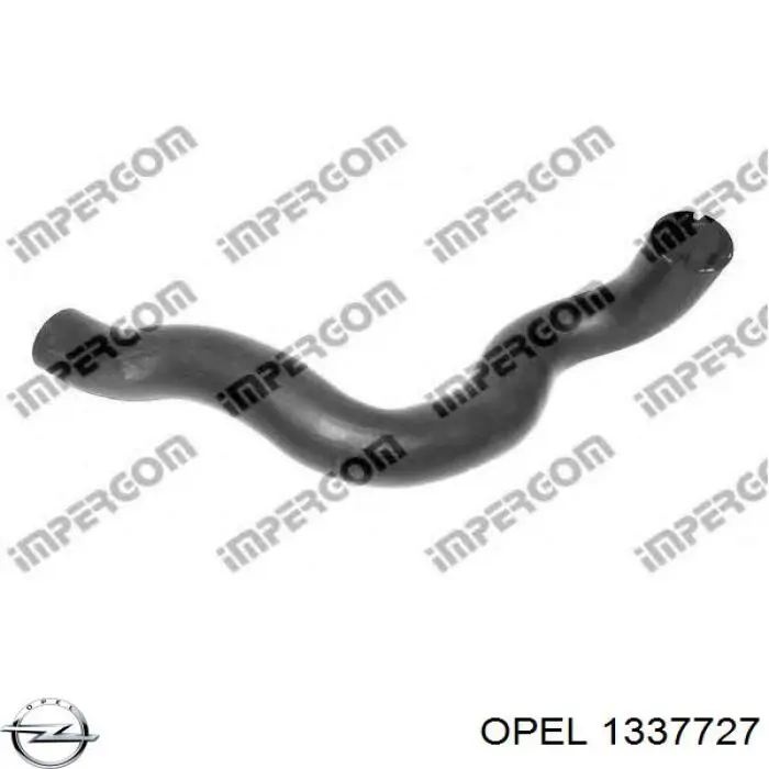 Шланг/патрубок радіатора охолодження, верхній Opel 1337727 ціна, від 10.41 USD