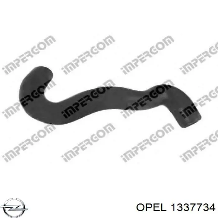 1337734 Opel Шланги системи охолодження