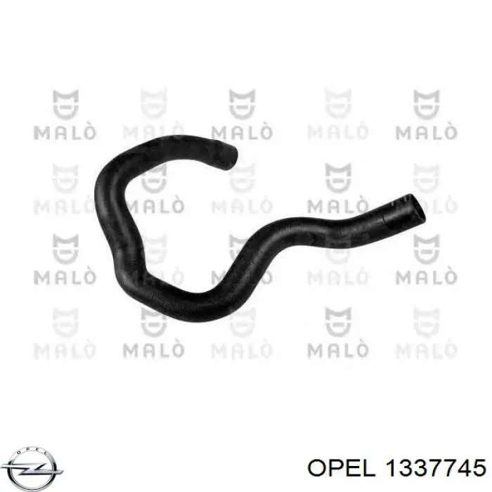 Купити 1337745 Opel Шланг/патрубок радіатора охолодження, верхній