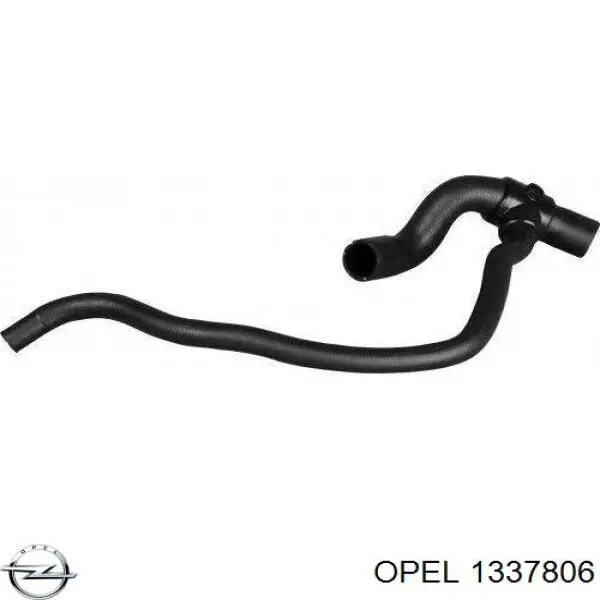 Купити 1337806 Opel Шланг/патрубок радіатора охолодження, верхній