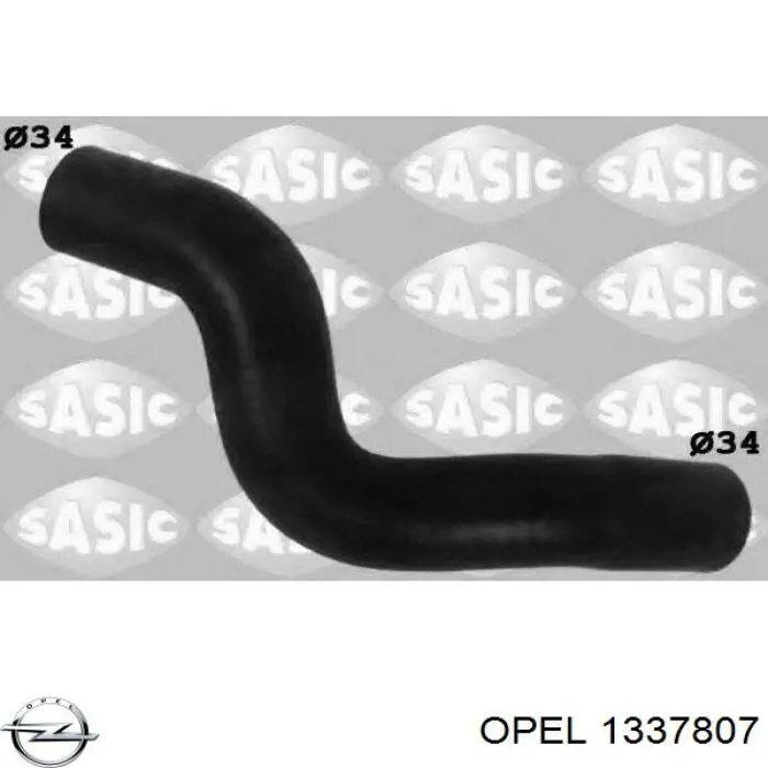 1337807 Opel Патрубок системи охолодження