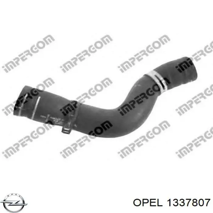 Купити 1337807 Opel Шланг/патрубок радіатора охолодження, верхній