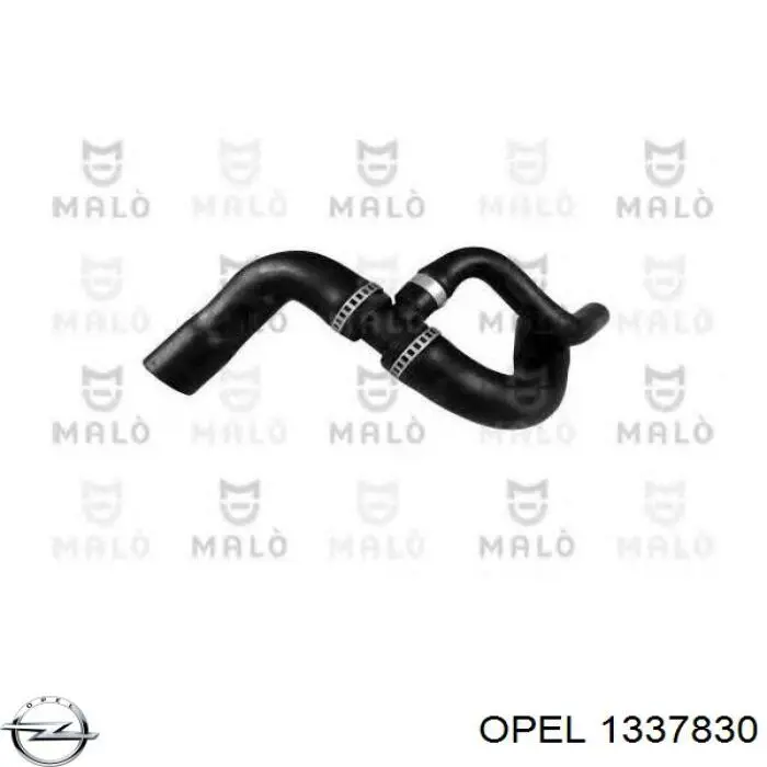 Шланг/патрубок радіатора охолодження, нижній Opel 1337830 ціна, від 13.83 USD