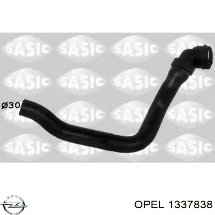 Шланг/патрубок радіатора охолодження, верхній Opel 1337838 ціна, від 17.70 USD