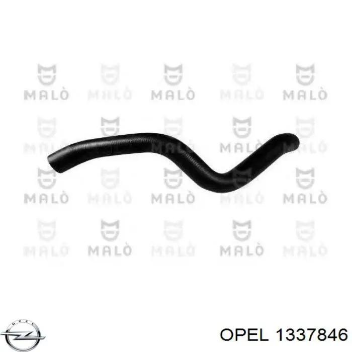 Шланг/патрубок радіатора охолодження, верхній Opel 1337846 ціна, від 9.00 USD