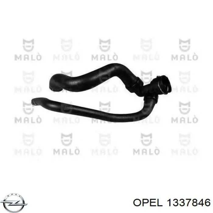 Купити 1337846 Opel Шланг/патрубок радіатора охолодження, верхній