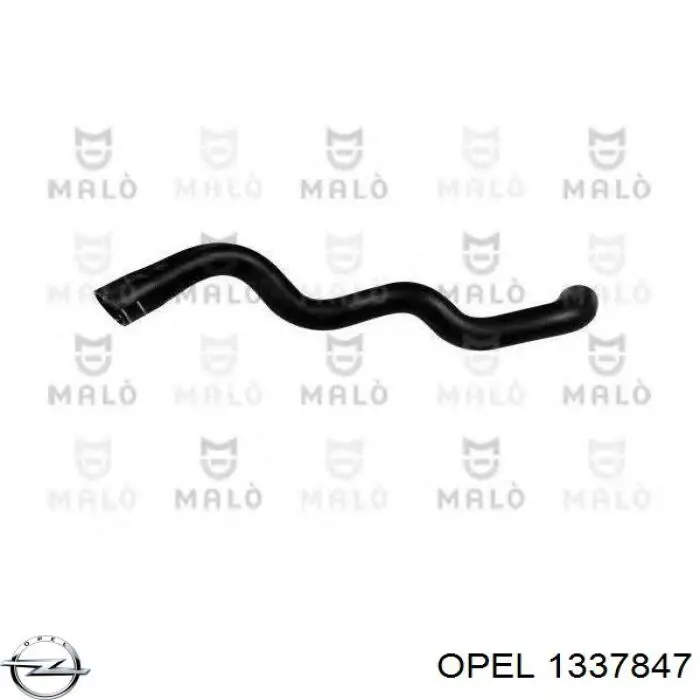 Купити 1337847 Opel Шланг/патрубок радіатора охолодження, верхній