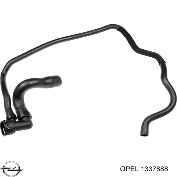 1337888 Opel Шланг/патрубок радіатора охолодження, нижній