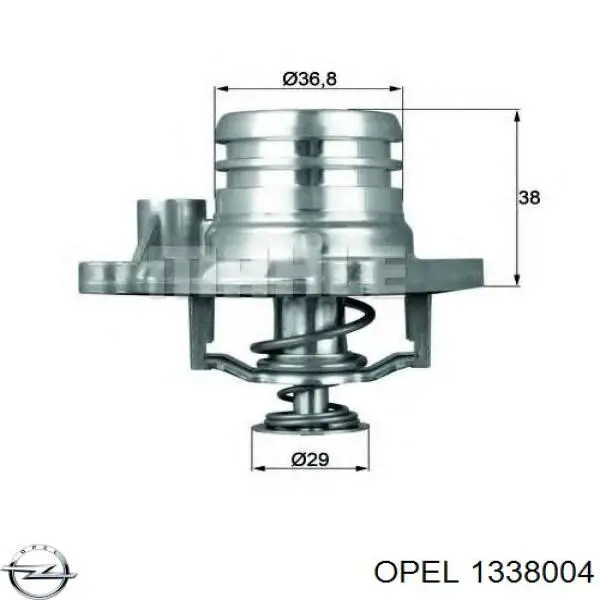 Купити 1338004 Opel Термостат в корпусі