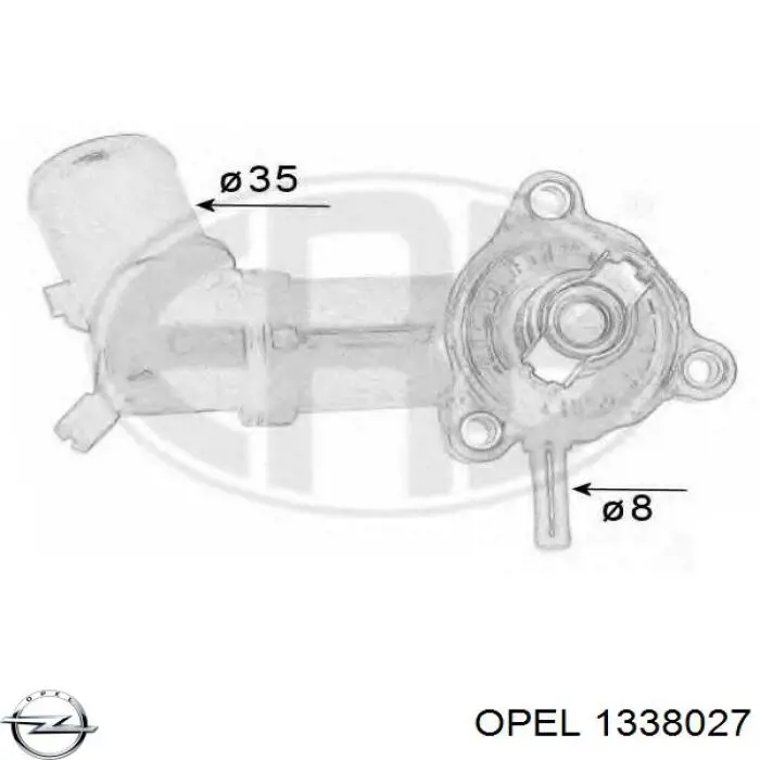 Купити 1338027 Opel Корпус термостата