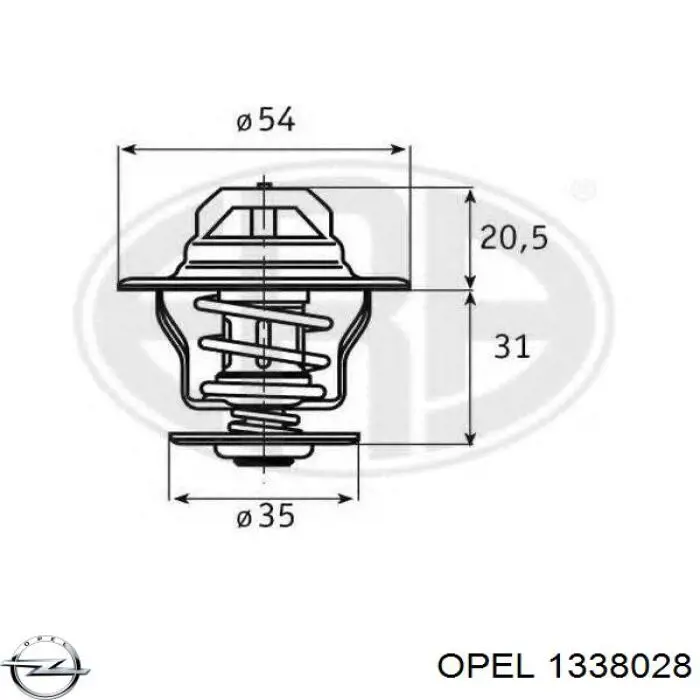 Автомобільний термостат Opel 1338028 ціна, від 6.82 USD